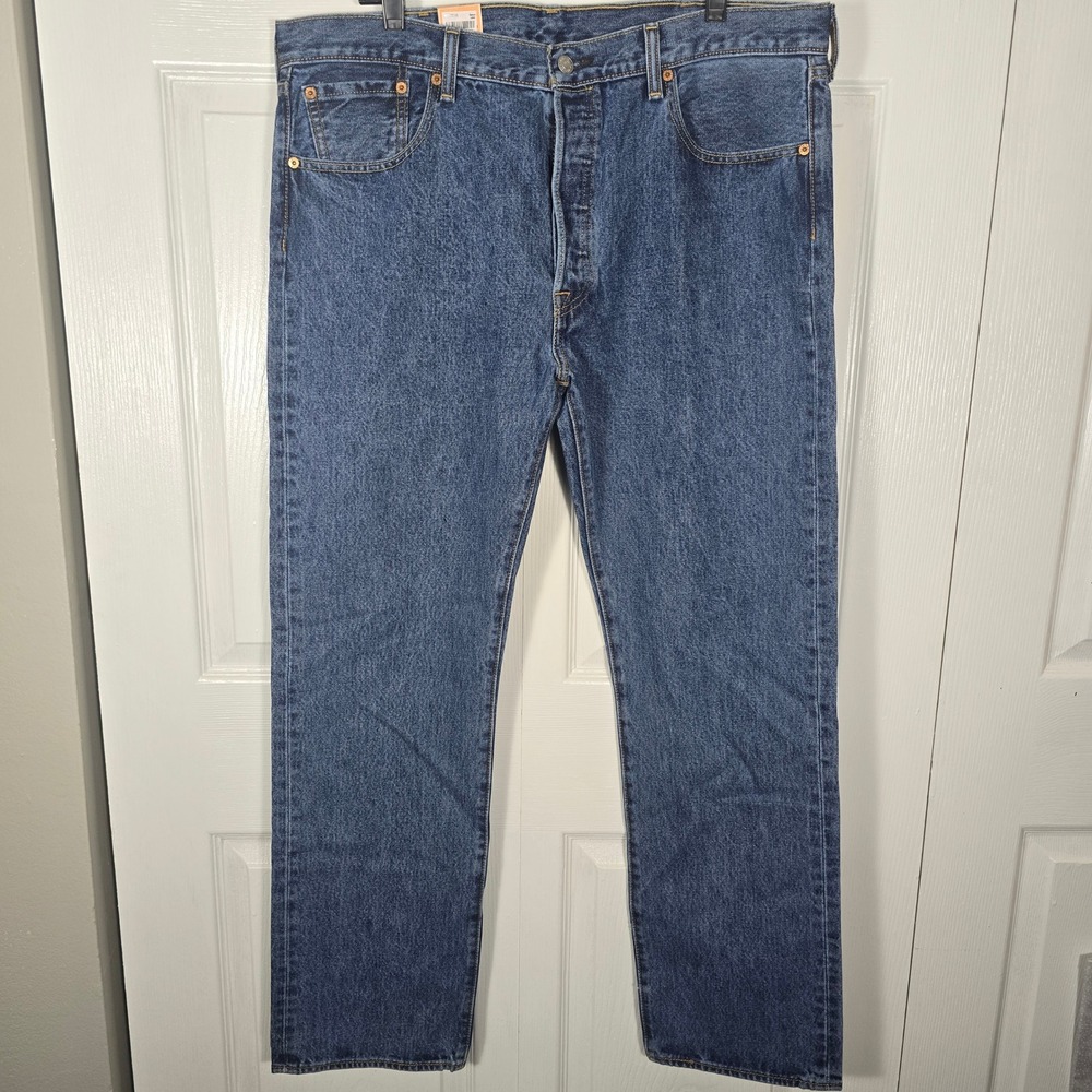 Levi's 501 Original Fit Men's Straight Leg Button Fly Jeans Blue 38x32 NWTs